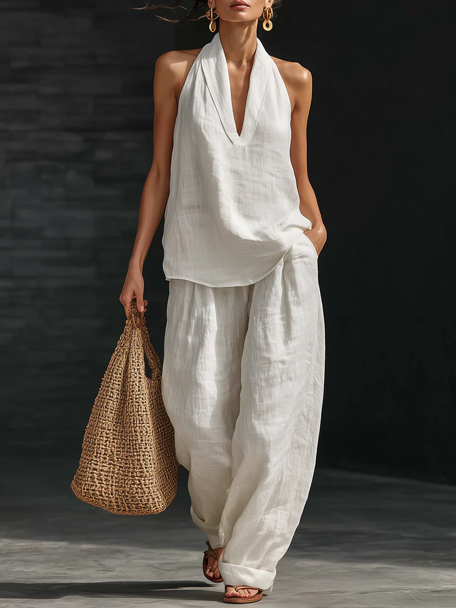 Zoë™ Set senza maniche con pantaloni larghi