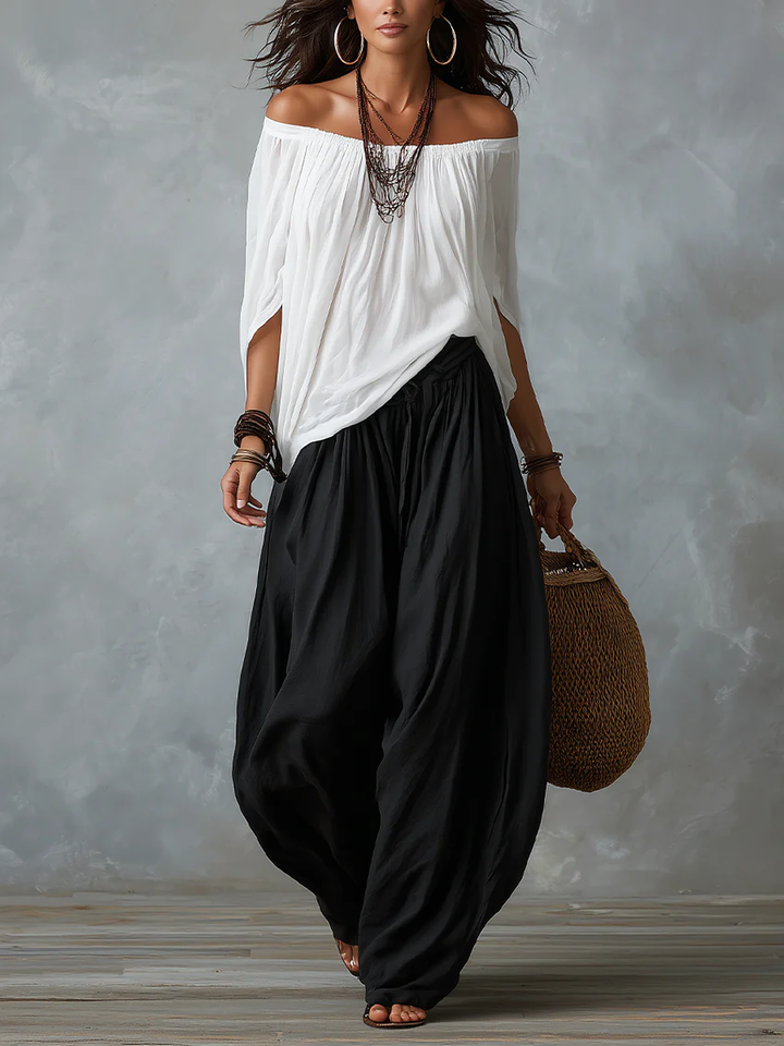 Tiziana | Set boho con pantaloni a palloncino