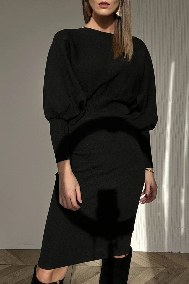 CAROLYN™ - Classy Balloon Sleeve Dress - Maison Léa &amp; Lou
