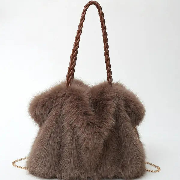 CHARLOTTE™ - Versatile Plush Velvet Shoulder Tote Bag - Maison Léa & Lou