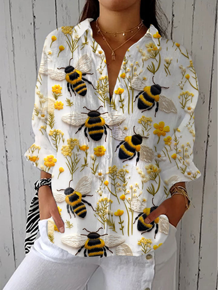 Fiorine | Golden Bee Blouse - Maison Léa & Lou