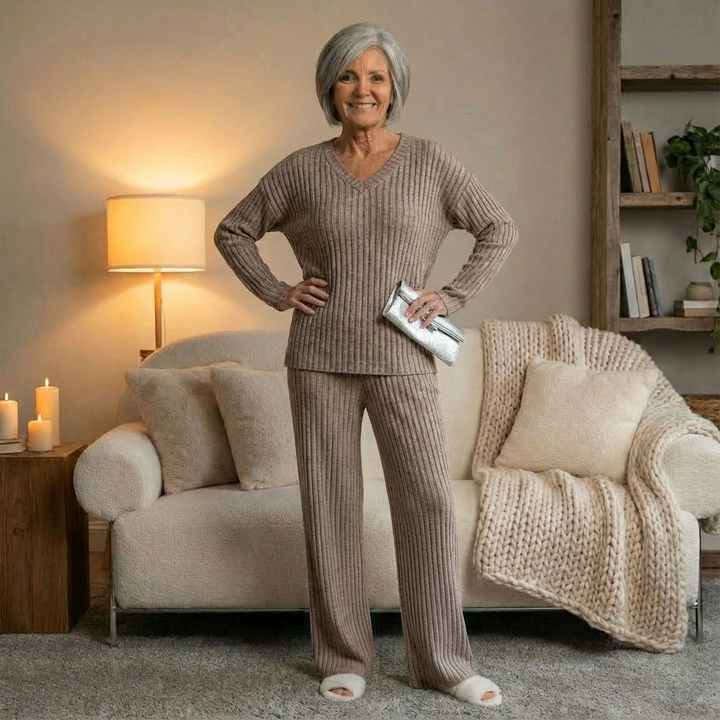LunaRib™ | Soft Knit Lounge Set - Maison Léa &amp; Lou