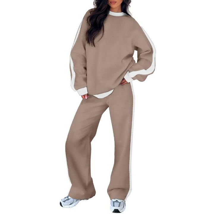 SANDI™ - Comfortable 2-Piece Lounge Set Sweatshirt &amp; Straight Leg Pants - Maison Léa &amp; Lou