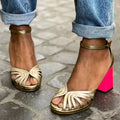 Allegra™ | Sandali Classici con Cinturino Dorato