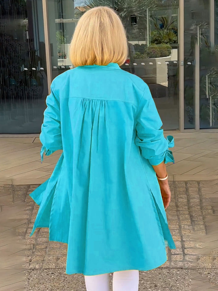CÉLINA™ - Classy Long Shirt Jacket - Maison Léa &amp; Lou