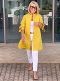 CÉLINA™ - Classy Long Shirt Jacket - Maison Léa & Lou