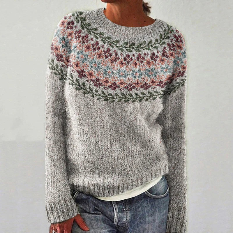 Genesis - Retro Scandinavian knitted sweater - Maison Léa & Lou