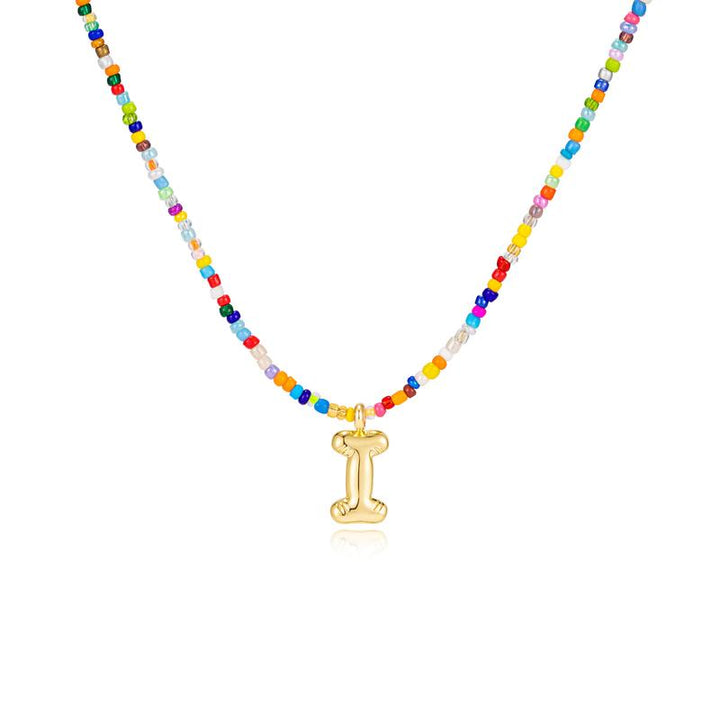 MACY™ - Colorful Bubble Letter Necklace - Maison Léa &amp; Lou