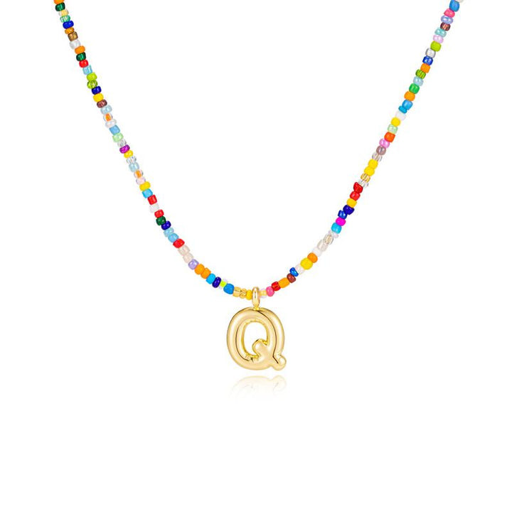 MACY™ - Colorful Bubble Letter Necklace - Maison Léa &amp; Lou