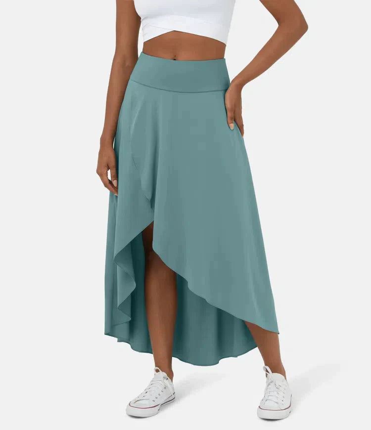 AMELIE™ - Elegant Asymmetric Midi Skirt - Maison Léa &amp; Lou
