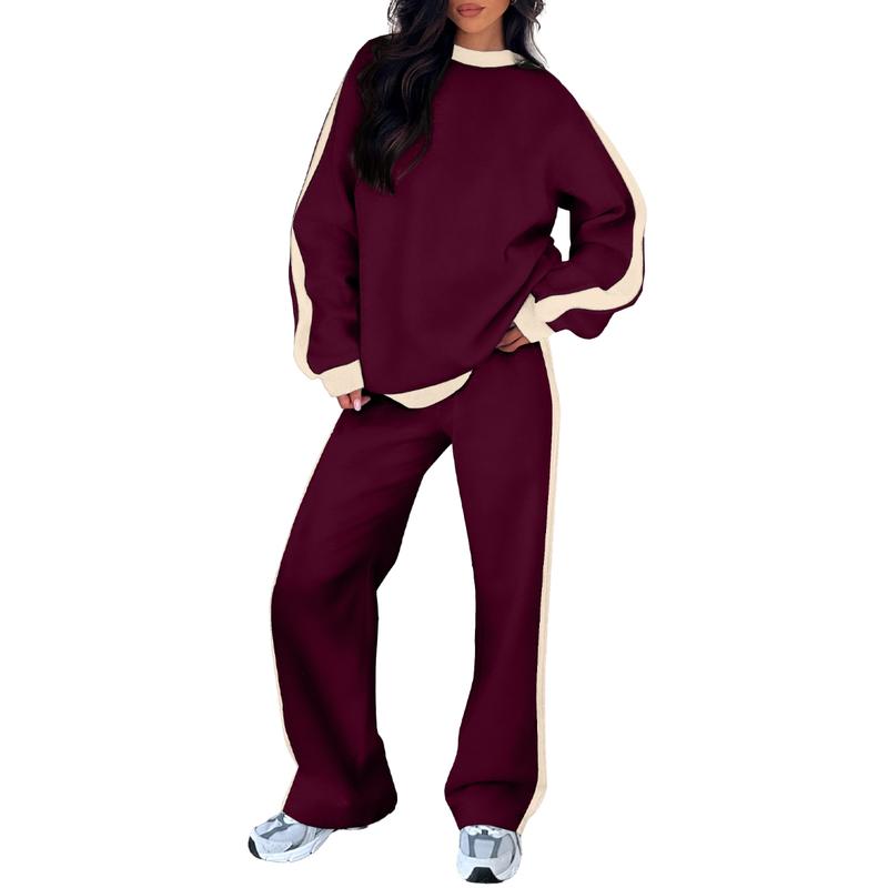 SANDI™ - Comfortable 2-Piece Lounge Set Sweatshirt & Straight Leg Pants - Maison Léa & Lou