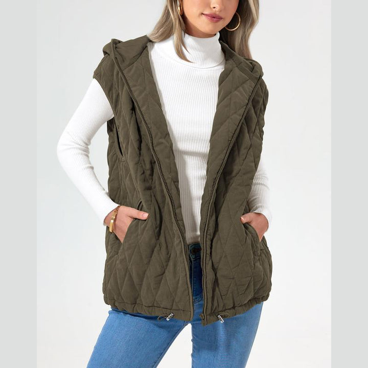 LIAM™ - Cozy Sleeveless Hooded Winter Coat with Pockets - Maison Léa &amp; Lou