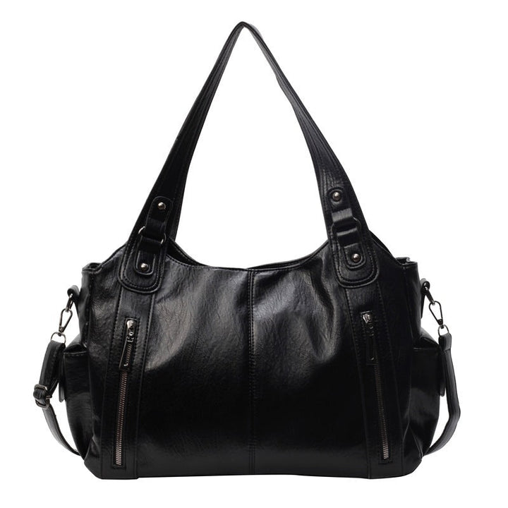 NOEMIE™ - Classic Leather Tote Bag - Maison Léa &amp; Lou