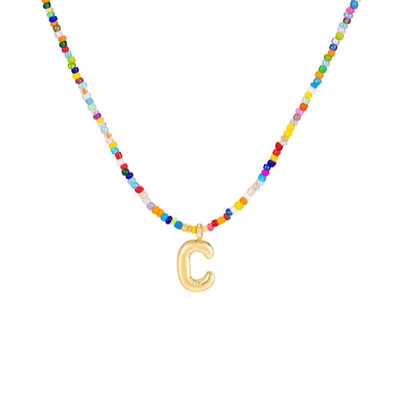 MACY™ - Colorful Bubble Letter Necklace - Maison Léa &amp; Lou