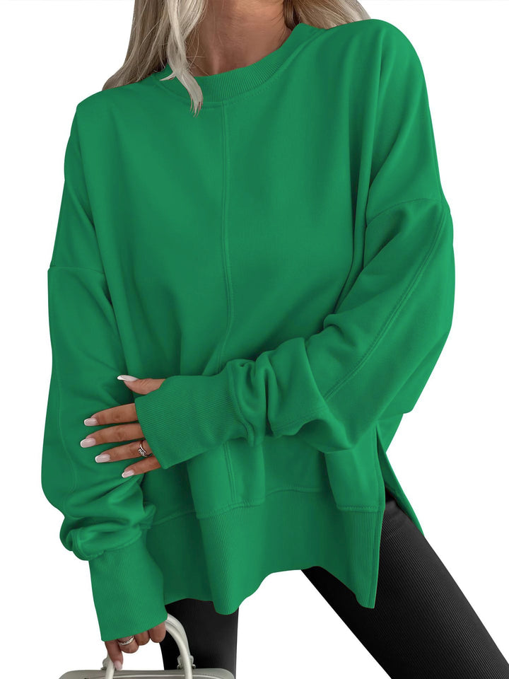 GWEN™ - Comfy Oversized Long Sleeve Sweatshirt - Maison Léa &amp; Lou