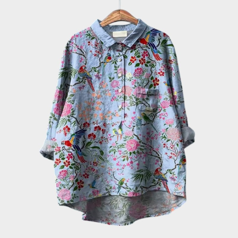 TALLIE™ – Relaxed Printed Blouse - Maison Léa & Lou
