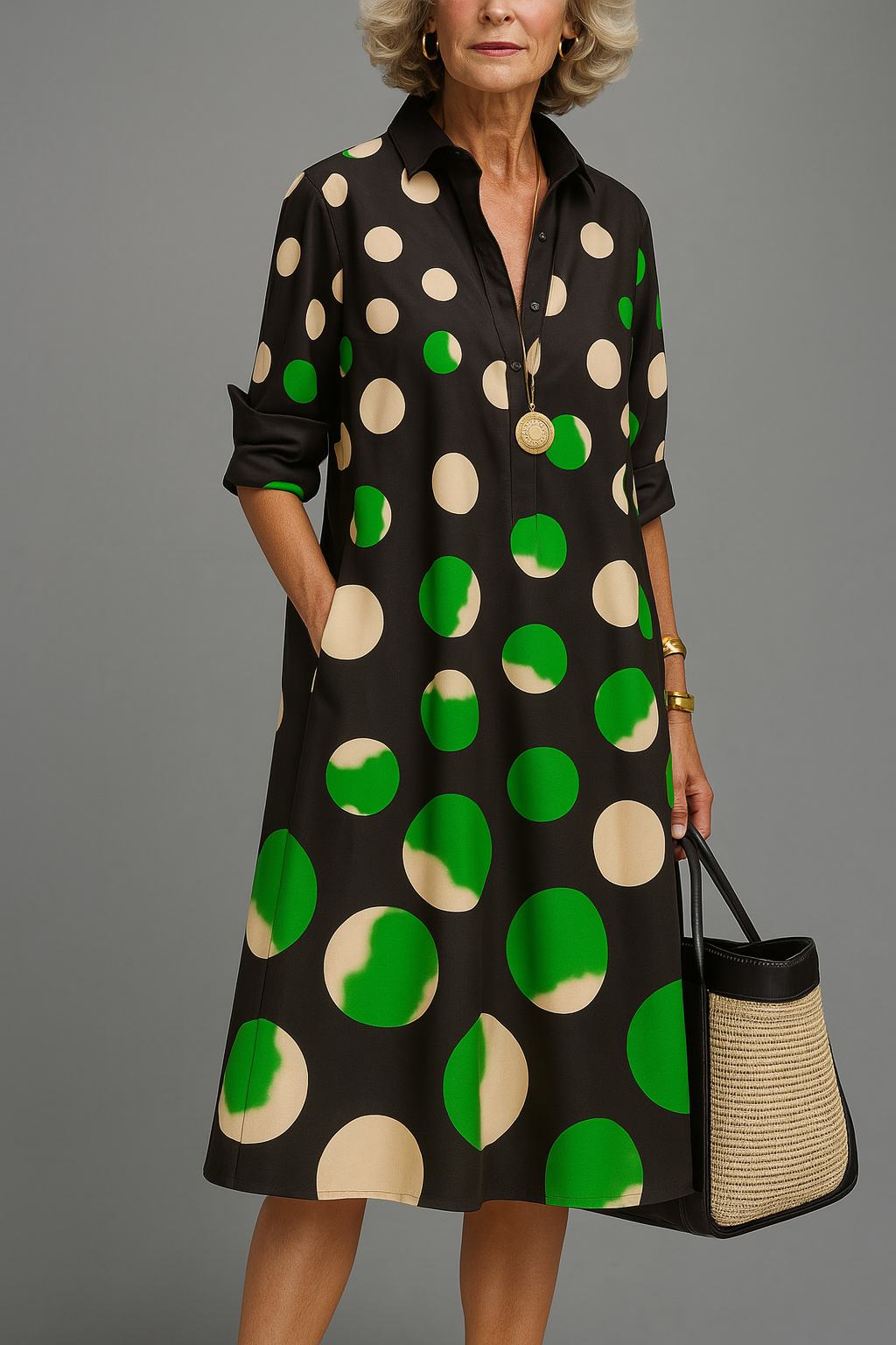 NAOMI™ | ELEGANT MIDI DRESS - Maison Léa & Lou
