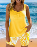 Bernice™ | Stylish Ribbed Tankini Shorts - Maison Léa & Lou