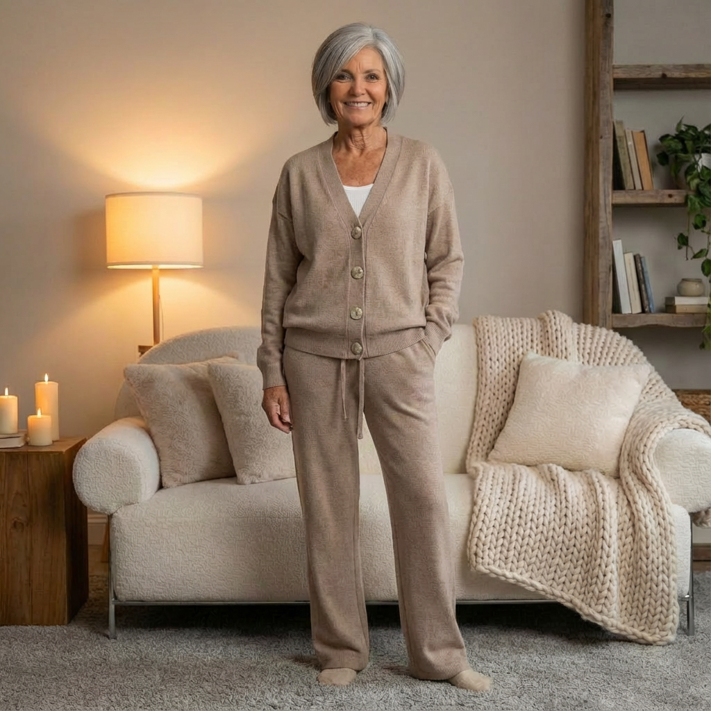 Eliana™ | Button-Knit Lounge Set - Maison Léa & Lou