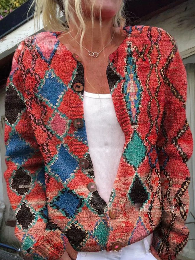 FLORA™ - Vintage Floral Cardigan - Maison Léa & Lou