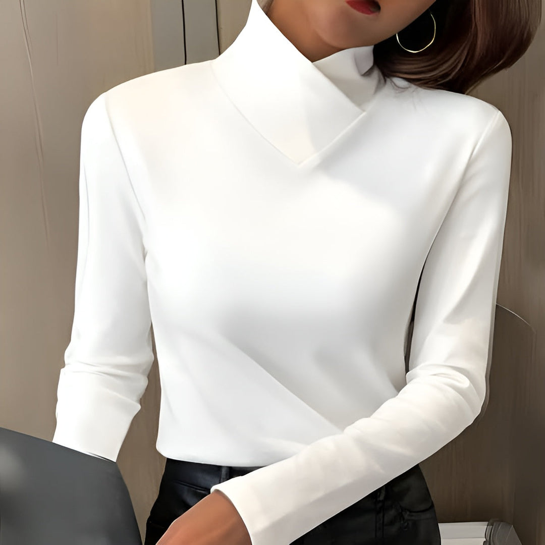Corinna | Elegant High-Neck Top - Maison Léa &amp; Lou