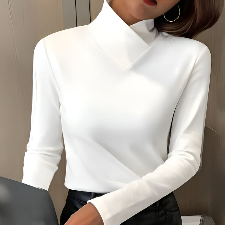 Corinna | Elegant High-Neck Top - Maison Léa &amp; Lou