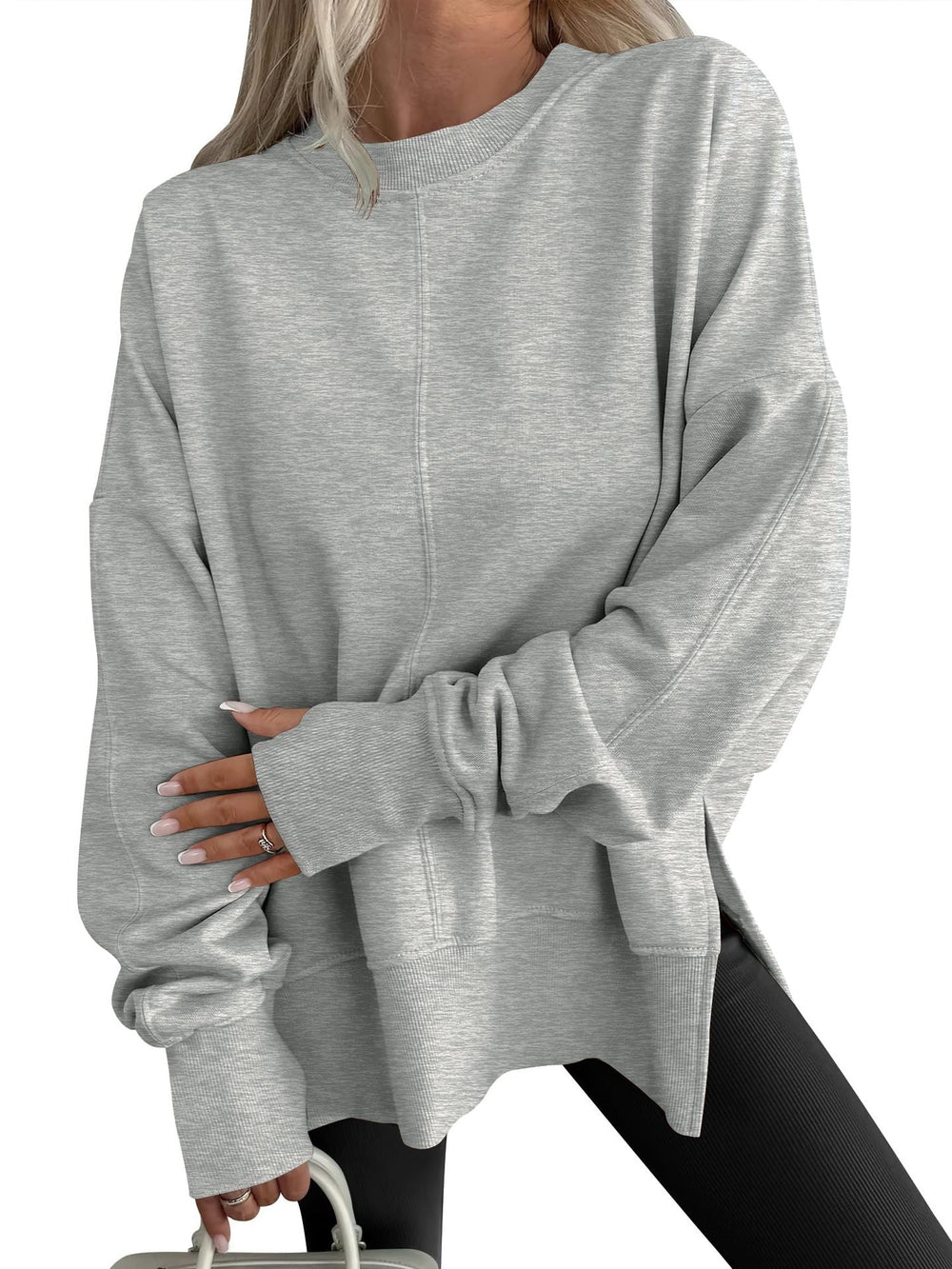 GWEN™ - Comfy Oversized Long Sleeve Sweatshirt - Maison Léa & Lou