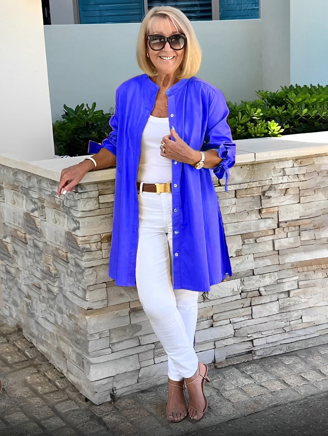 CÉLINA™ - Classy Long Shirt Jacket - Maison Léa &amp; Lou