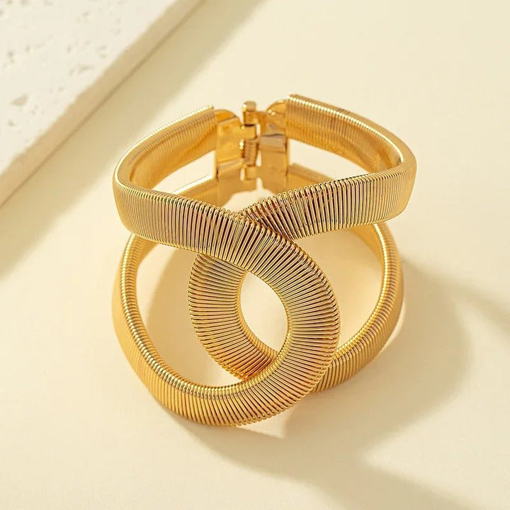 Bracciale a Cuffia Spirale Chunky