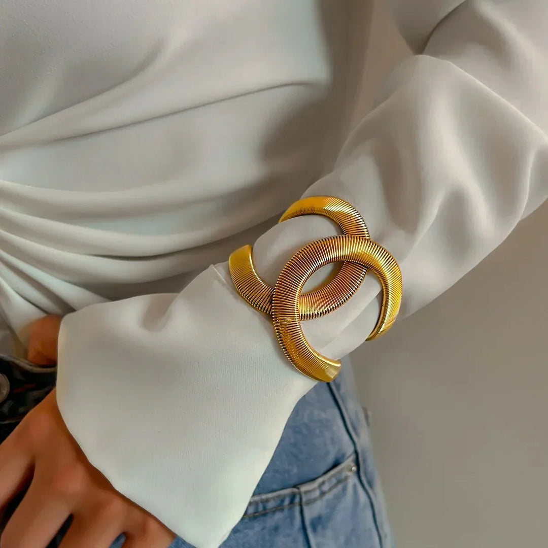 Bracciale a Cuffia Spirale Chunky