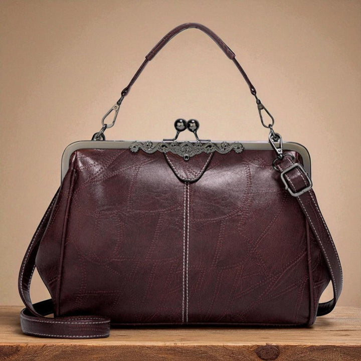 Borsa vintage con chiusura a scatto