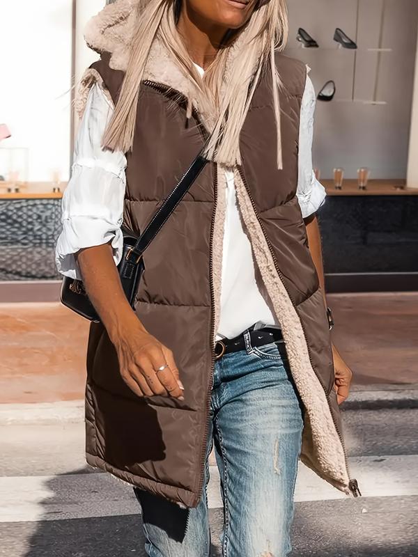 LUCY™ - Cozy Sleeveless Woven Jacket with Hood for Winter Wear - Maison Léa &amp; Lou