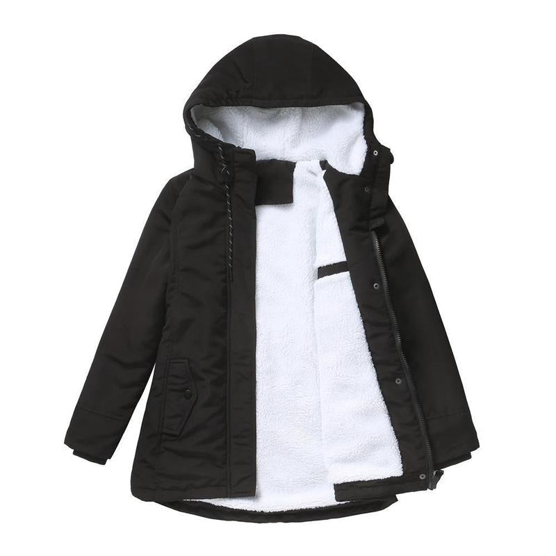 AMINA™ - Thick Winter Coat with Hood and Quilted Lining for Winter Warmth - Maison Léa &amp; Lou