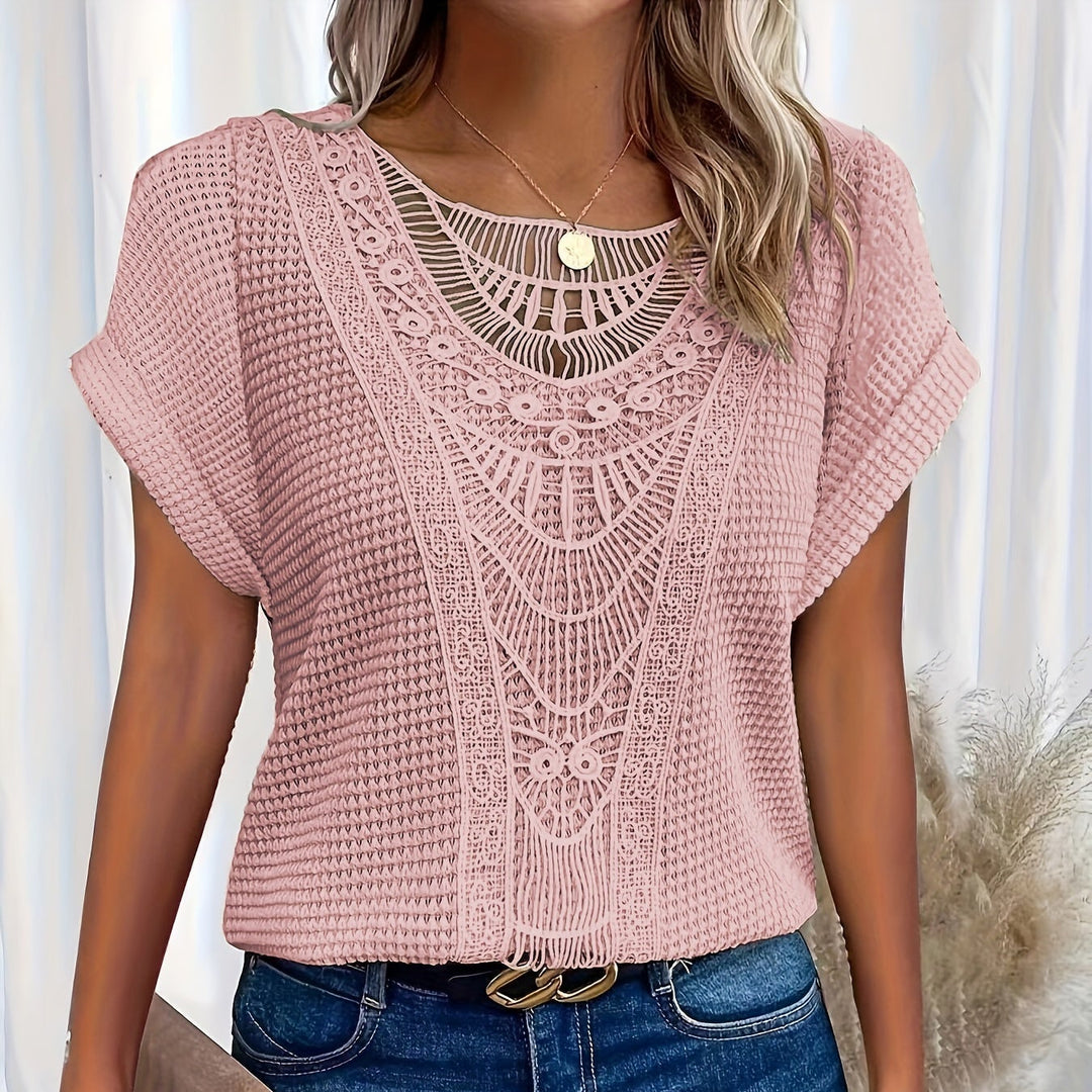 Flora™ |  Detailed Knitted Top - Maison Léa &amp; Lou