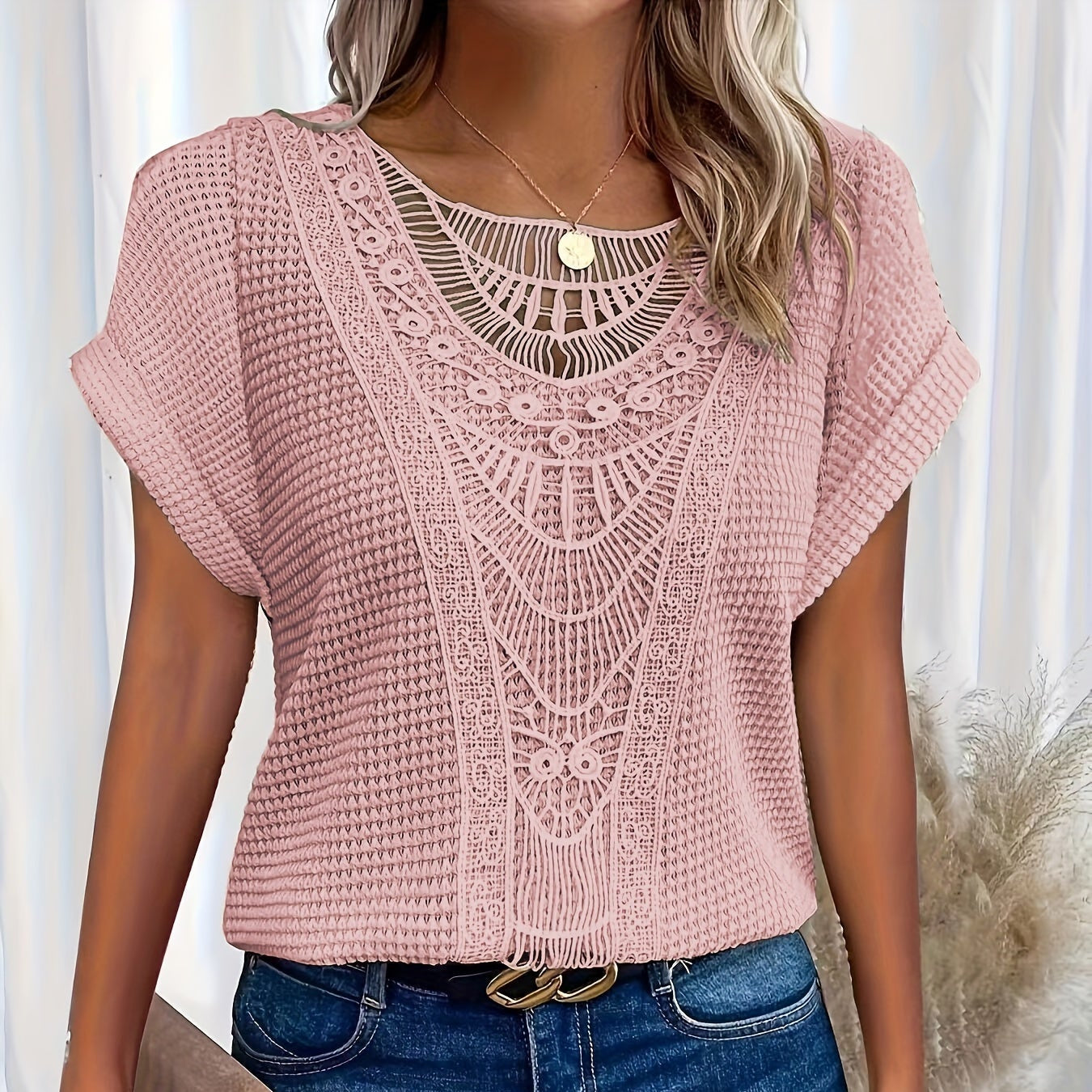 Flora™ |  Detailed Knitted Top - Maison Léa & Lou