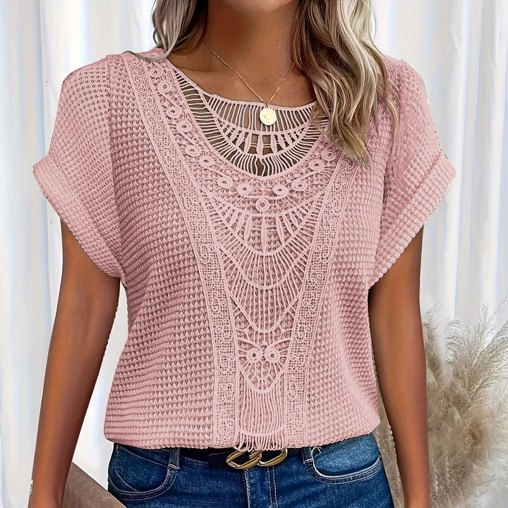 Flora™ |  Detailed Knitted Top - Maison Léa &amp; Lou