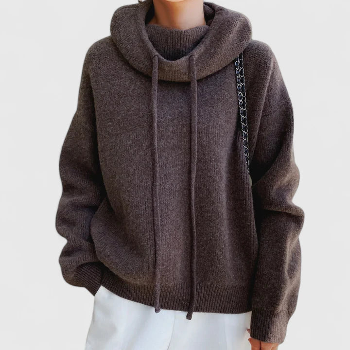 Celia | Cosy Cowl-Neck Hoodie - Maison Léa & Lou