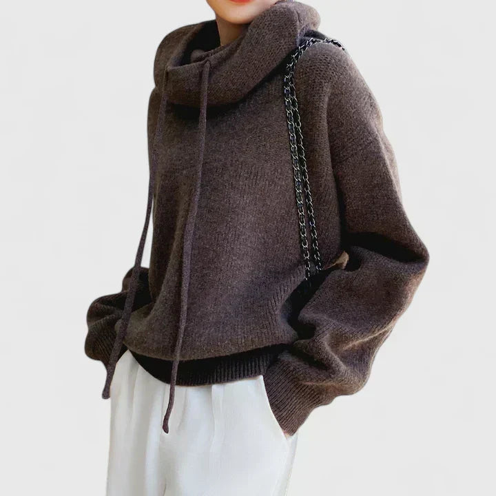 Celia | Cosy Cowl-Neck Hoodie - Maison Léa &amp; Lou