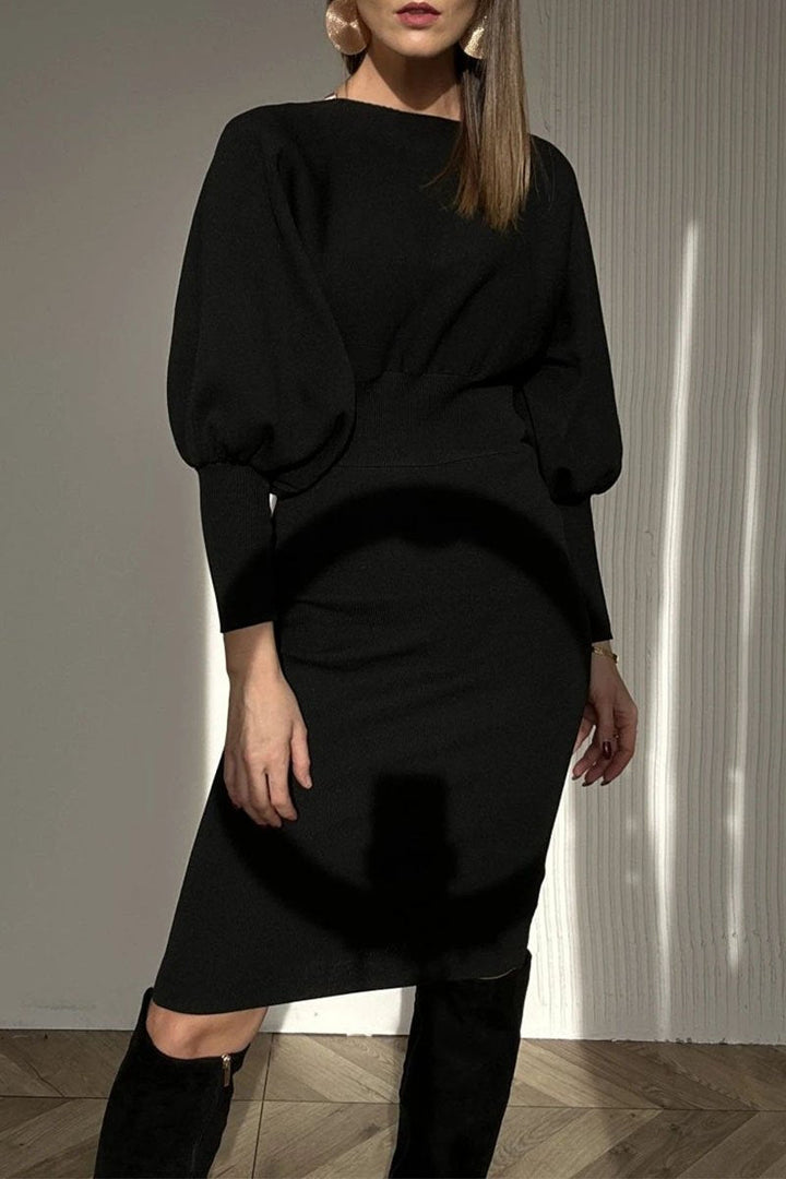 CAROLYN™ - Classy Balloon Sleeve Dress - Maison Léa &amp; Lou