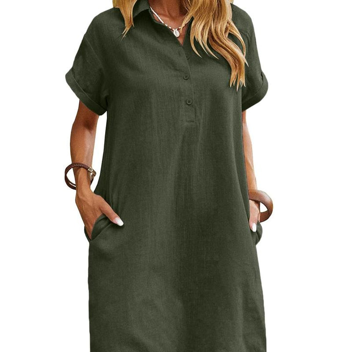 MAREN™ – Relaxed Short Sleeve Summer Dress - Maison Léa &amp; Lou