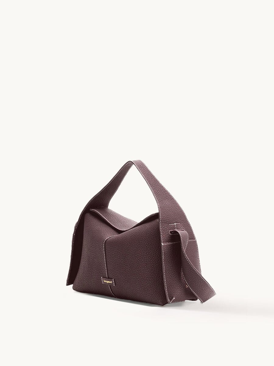 Large Lioré Roof Bag - Burgundy - Maison Léa & Lou