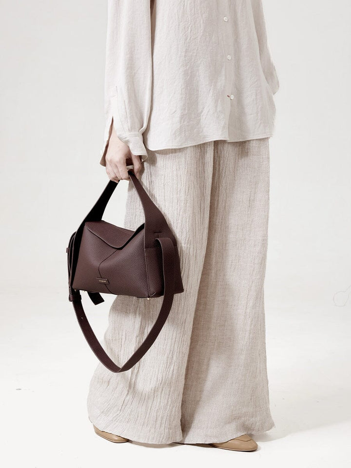 Large Lioré Roof Bag - Burgundy - Maison Léa &amp; Lou