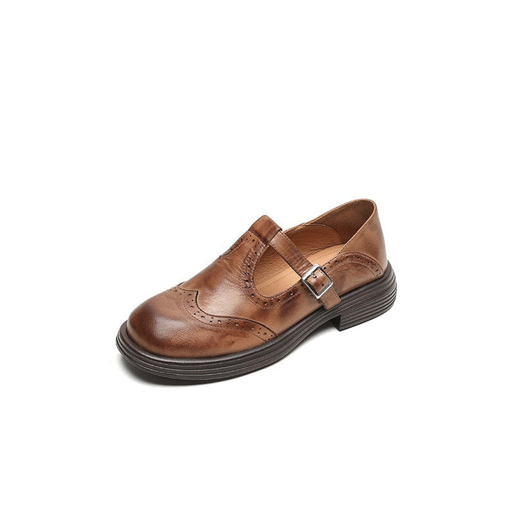 Mattea™ | Elegant Mary Janes Made Of Leather - Maison Léa &amp; Lou