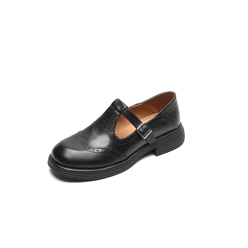 Mattea™ | Elegant Mary Janes Made Of Leather - Maison Léa &amp; Lou