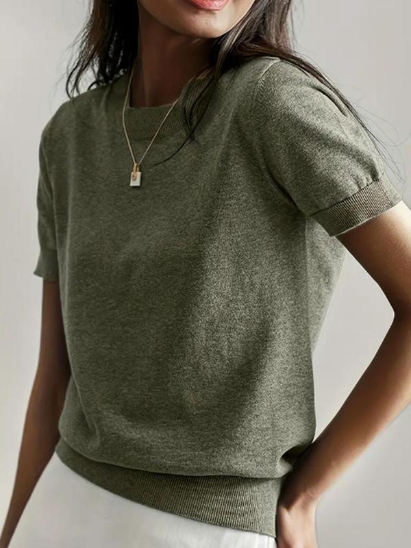 CIELA™ – Lightweight Short Sleeve Crewneck Pullover Top - Maison Léa &amp; Lou