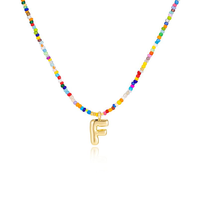 MACY™ - Colorful Bubble Letter Necklace - Maison Léa &amp; Lou