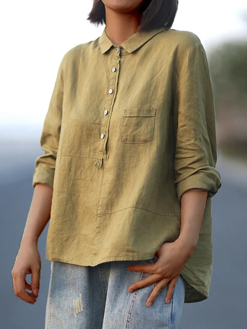 CECILIE™ | Timeless Cotton Button-Up - Maison Léa &amp; Lou