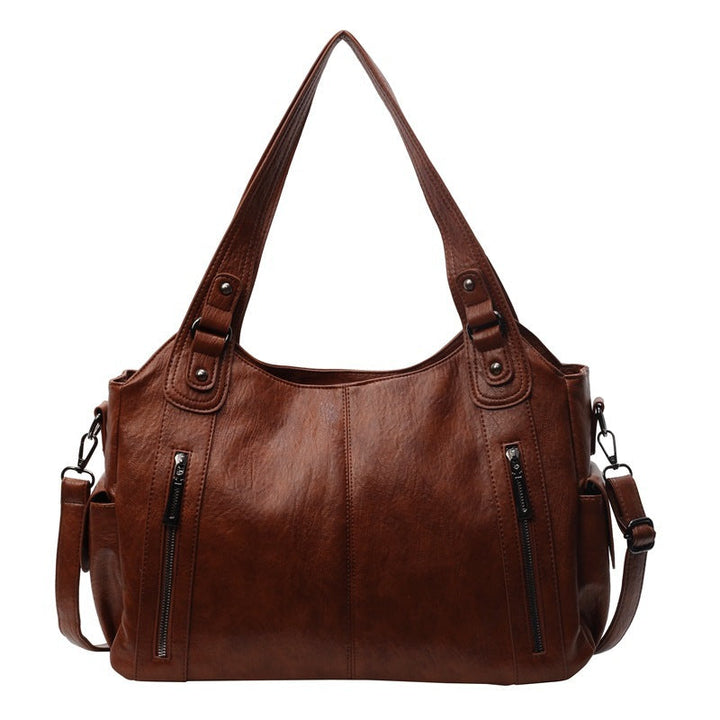 NOEMIE™ - Classic Leather Tote Bag - Maison Léa &amp; Lou