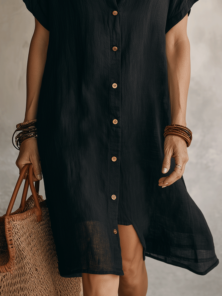 Céleste™ | Effortless Summer Shirt-Dress - Maison Léa &amp; Lou