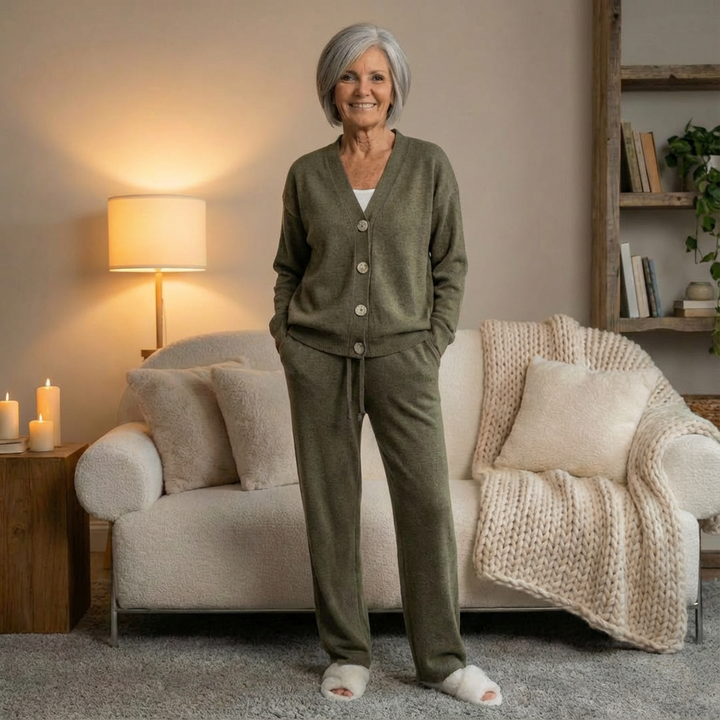 Eliana™ | Button-Knit Lounge Set - Maison Léa &amp; Lou